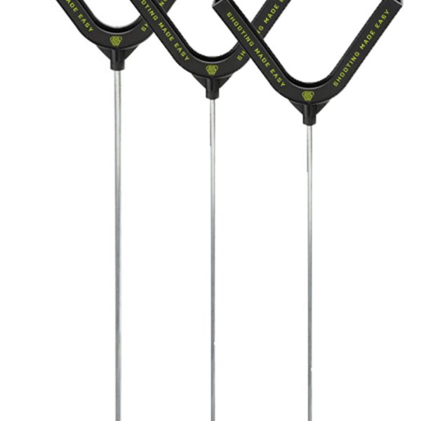 SME SMECTH Clay Target Holder Black Standing Polymer 3 Per Pkg