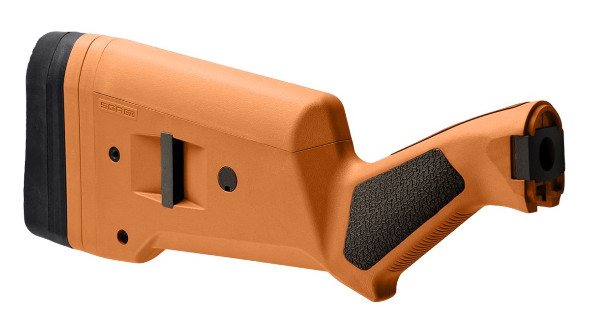 Magpul Mag460-Org Sga Stock Fixed Orange Synthetic For Remington 870 12 Ga