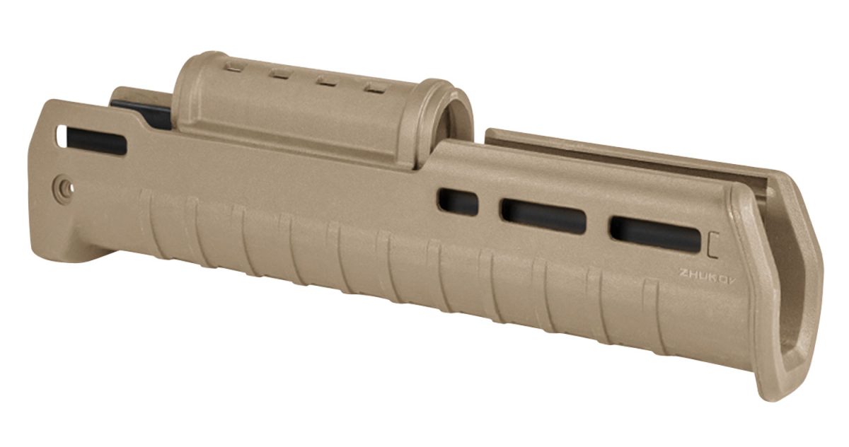 Magpul Mag586-Fde Zhukov Handguard Polymer Flat Dark Earth, Ak-Platform 11.70&Quot; Long