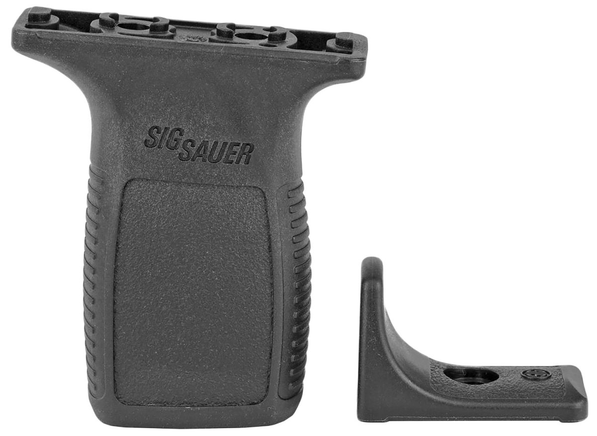 Sig Sauer Kittrdgripveerticalblk Tread Vertical Grip With Barricade Stop Black Polymer