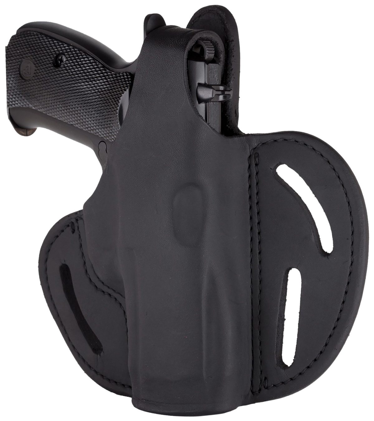 1791 Gunleather Bhx3Sblr Bhx  Owb Size 03 Stealth Black Leather Belt Slide Compatible W/Glock/S&Amp;W M&Amp;P Shield Right Hand