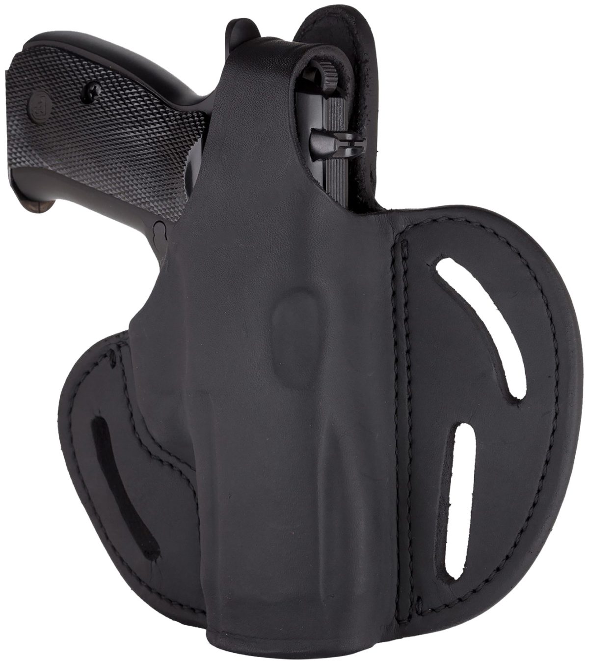 1791 Gunleather Bhx5Ssblr Bhx  Owb 05S Stealth Black Leather Belt Slide Fits Sig P320 Carry/Springfield Xd-M Compact