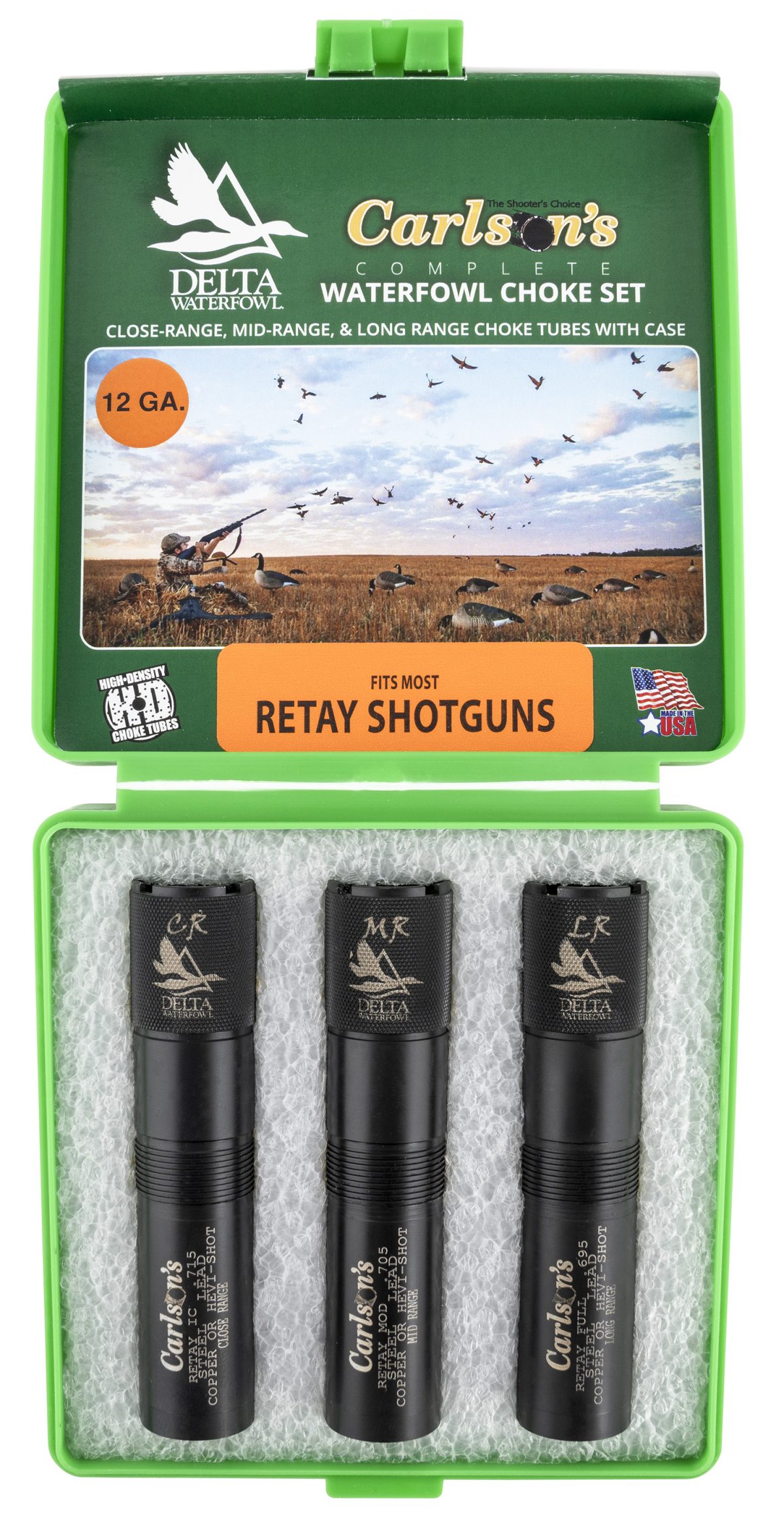 Carlson'S Choke Tubes 07779 Delta Waterfowl  Retay 12 Gauge Mid/Long/Close Range 17-4 Stainless Steel