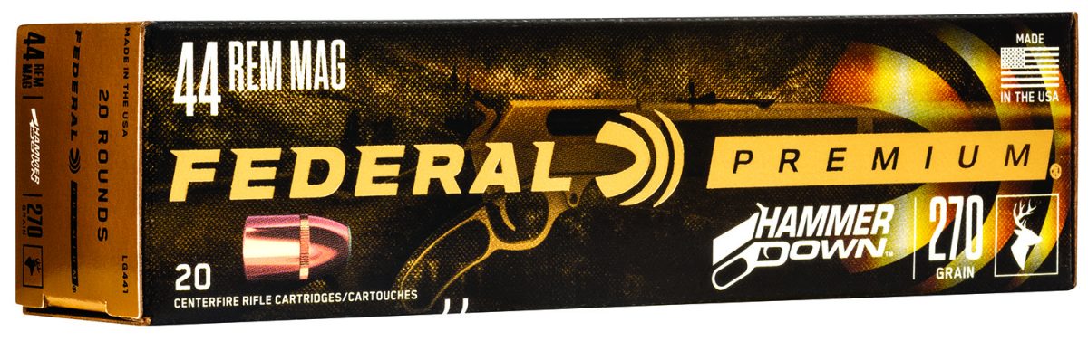 Federal Lg441 Premium Hammerdown 44Remmag 270Gr Bonded Soft Point 20 Per Box/10 Case