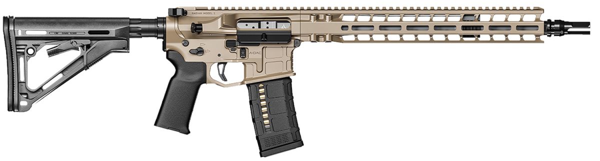 Radian Weapons R0535 Model 1 Carbine 223 Wylde 30+1 14.50&Quot; Pinned &Amp; Welded Barrel, Fde Billet Rec/M-Lok Handgaurd, Magpul Grip &Amp; Ctr Stock, Dead Air Keymo Flash Hider, Ambi Controls, Vertex Trigger