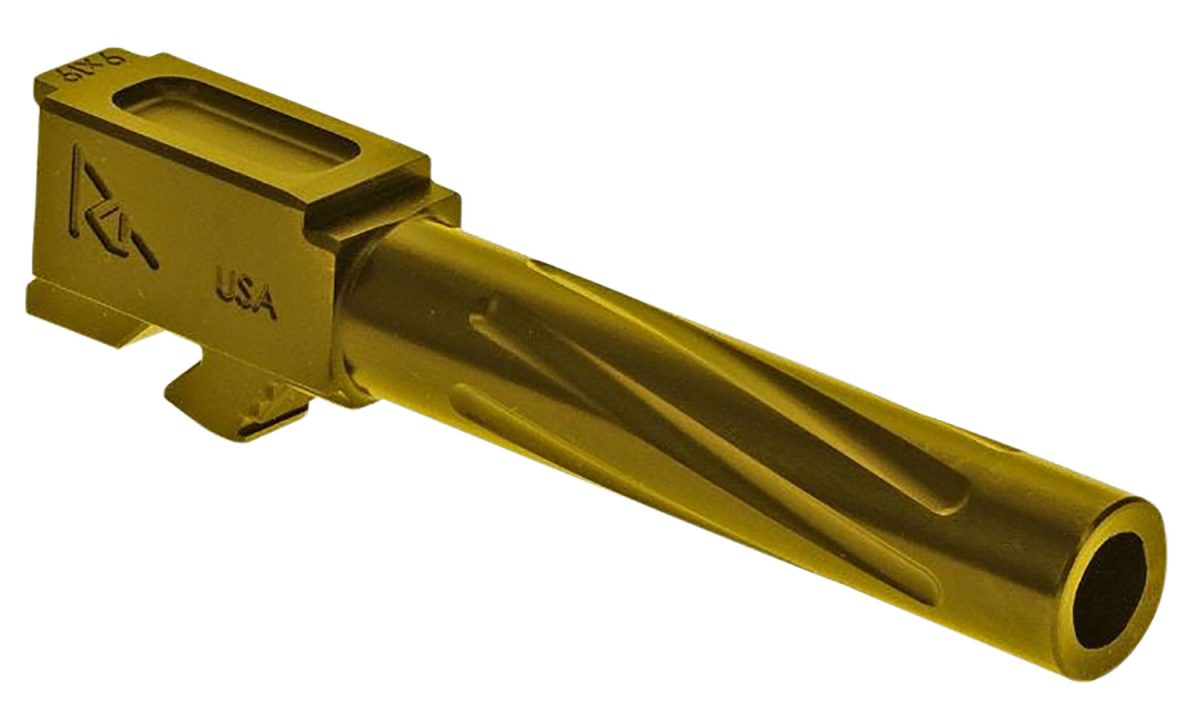 Rival Arms Ra20G203E Precision V1 Drop-In Barrel 9Mm Luger 4.02&Quot; Gold Pvd Finish 416R Stainless Steel Material For Glock 19 Gen5