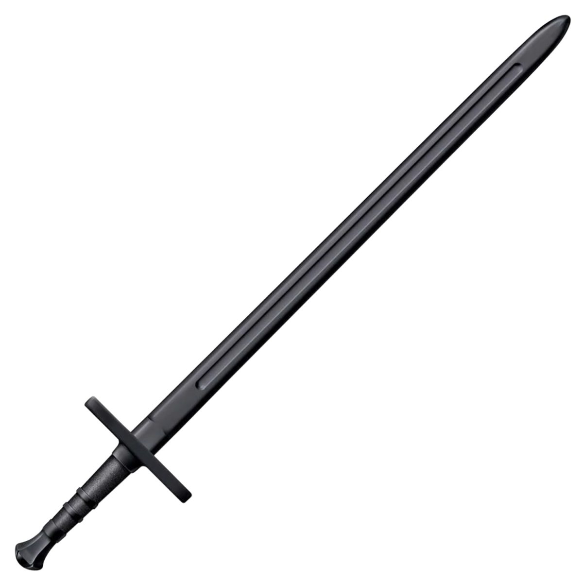 Cold Steel Cs92Bkhnh Hand &Amp; A Half Training Sword 34&Quot; Fixed Plain Black Polypropylene