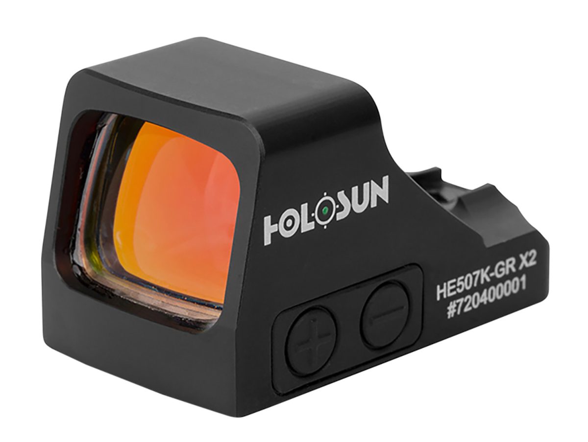 Holosun He507Kgrx2 507  Black Anodized 1 X 0.58&Quot; X 0.77&Quot; 2 Moa Green Dot/32 Moa Circle Multi Reticle