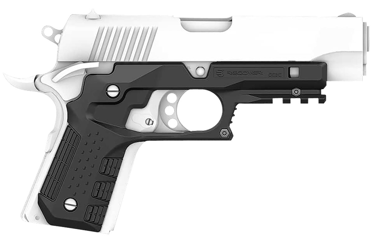 Recover Tactical Cc3C-01 Grip &Amp; Rail System  Black Polymer Picatinny For Compact 1911
