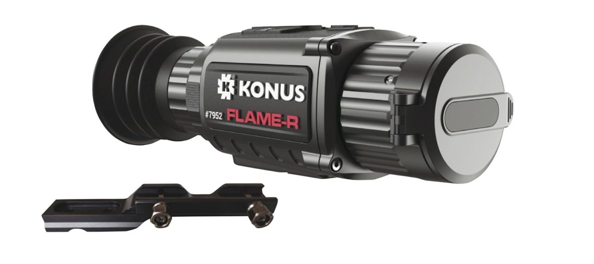 Konus 7952 Flame-R  Thermal Rifle Scope Hand Held/Mountable Scope Black 2.5-20X Multi Reticle 256X192 Resolution Zoom Digital 1X/2X/4X/8X