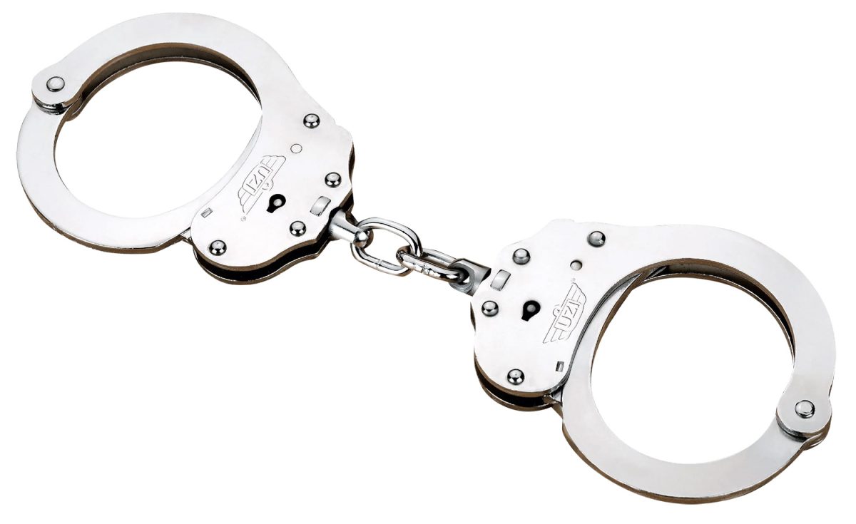 Uzi Accessories Uzihceuscnij Handcuffs Nij Silver Steel Includes 2 Keys