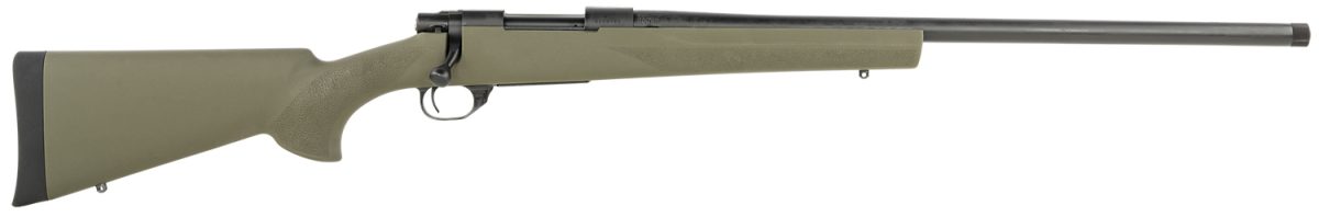 Howa Hgr72503 1500 Hogue 6.5 Creedmoor 4+1 24&Quot; Blued Heavy Barrel, Blued Steel Receiver, Green Hogue Overmolded Synthetic Stock