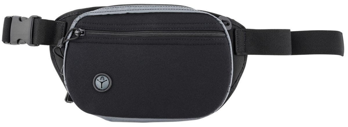 Galco Ftprgbc Fastrax Pac Waistpack Size Compact Black/Gray Neoprene Compatible W/Glock 32/Kahr Cw Belt Up To 50&Quot; Wide Ambidextrous