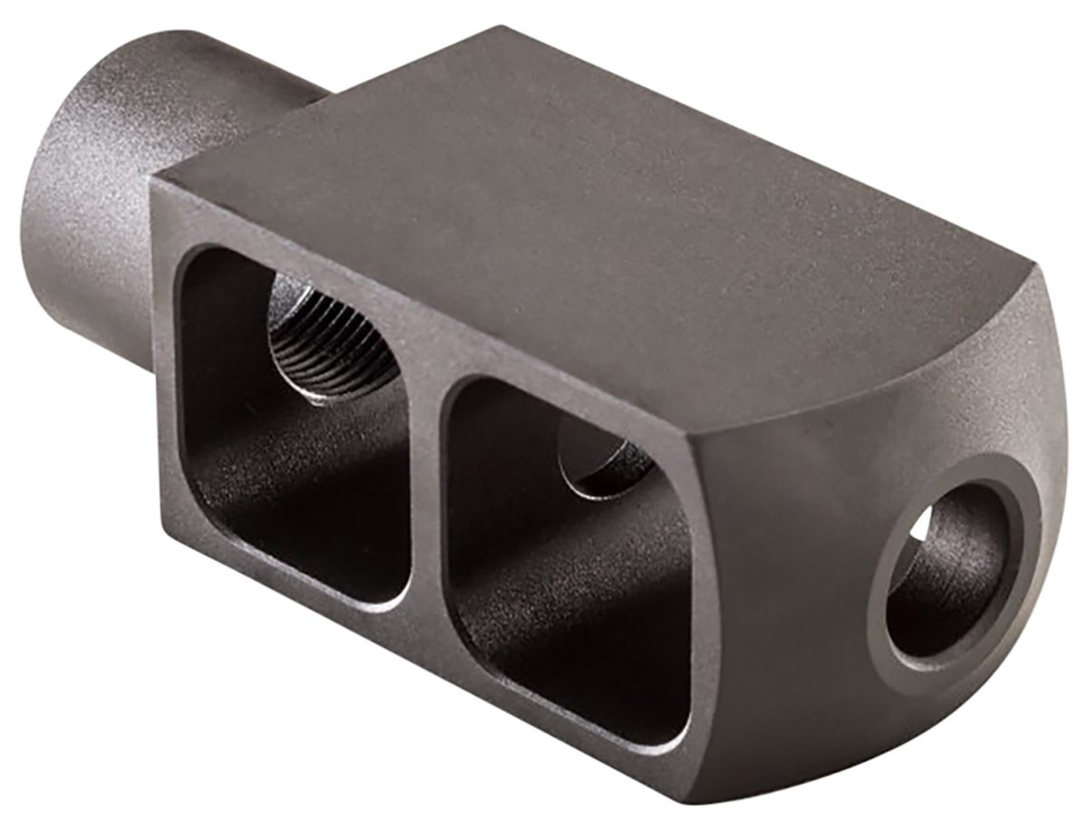 Alexander Arms Mbeotnkkit Tank Muzzle Brake Kit Black Steel With 49/64-20 Tpi Threads 3.50&Quot; Oal 1.50&Quot; Diameter For 50 Beowulf