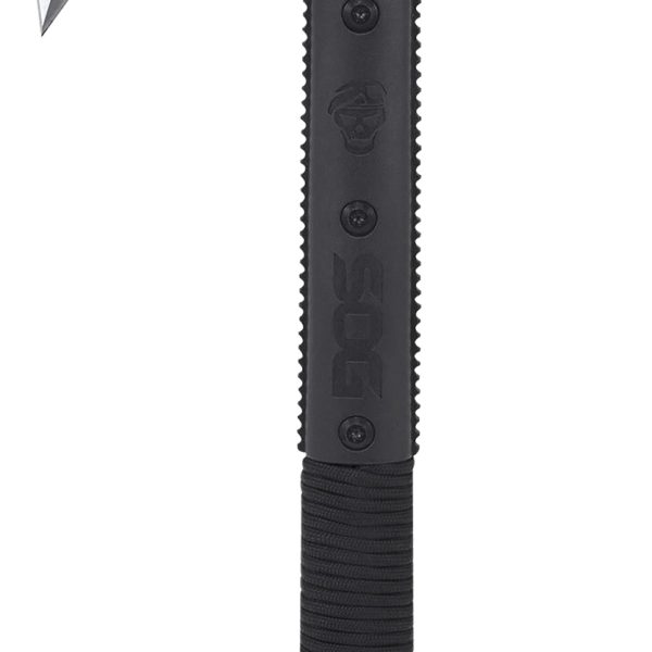 S.O.G SOGSK1001CP Survival Hawk 3" Blade 2Cr13MoV SS Blade Black w/Reflective Paracord GRN Handle 12.10" Long Tomahawk