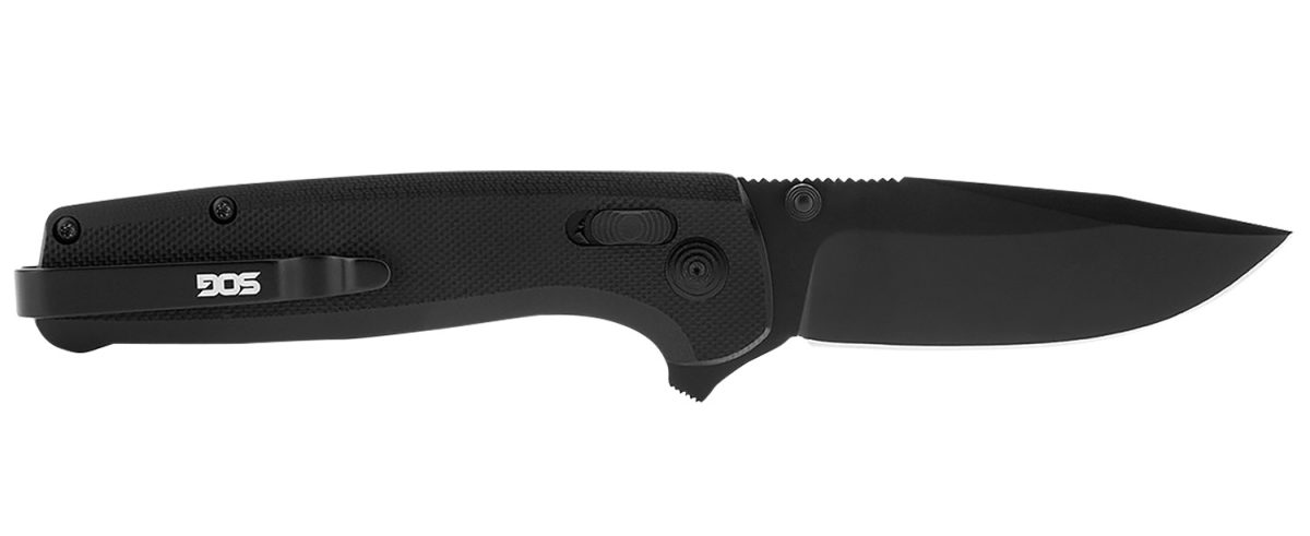 S.o.g Sogtm1027Cp Terminus Xr 2.95&Quot; Folding Clip Point Plain Black Tini D2 Steel Blade Black G10 Handle Includes Pocket Clip