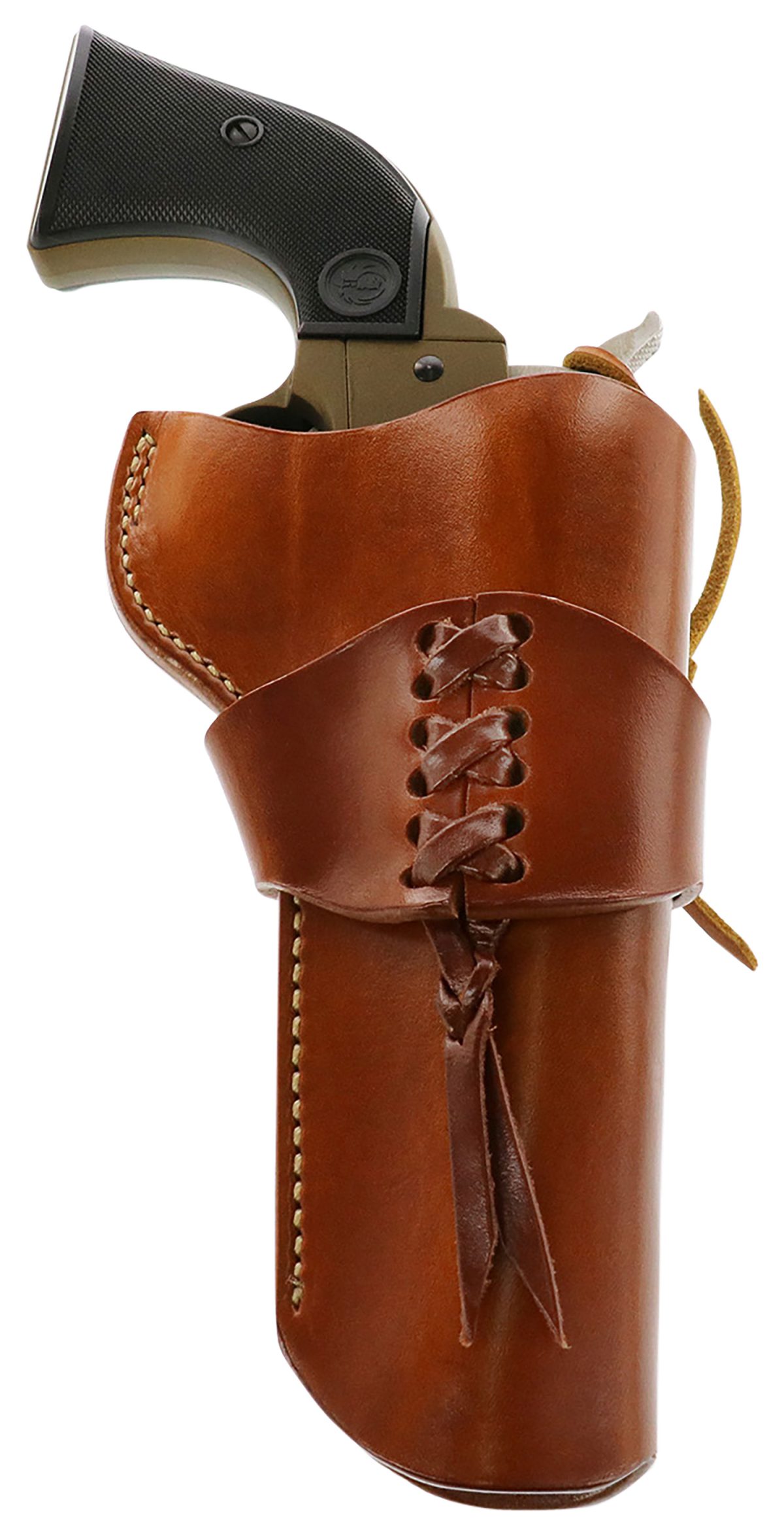 Galco Wwr320 Wrangler  Owb Tan Leather Belt Loop Fits Ruger Wrangler Right Hand Compatible W/ Wrangler Cartridge Belt