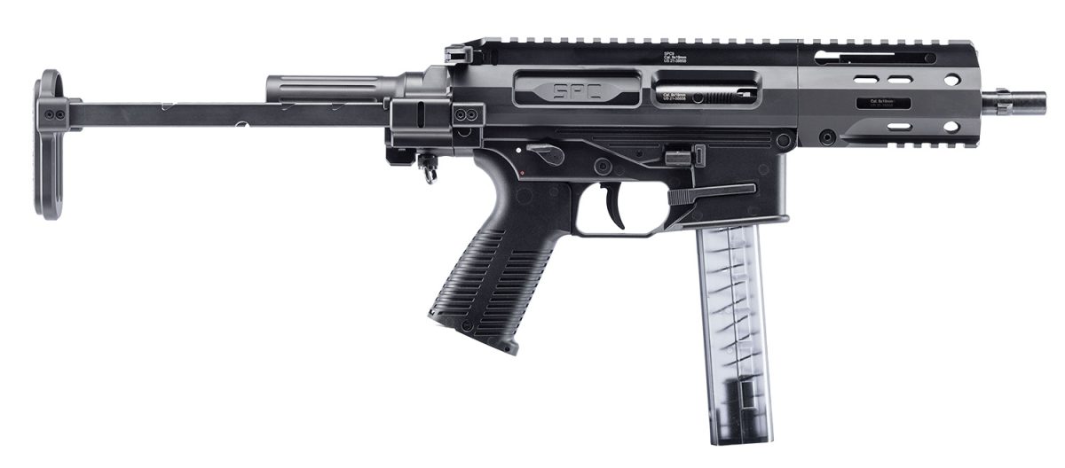 B&Amp;T Firearms 500003Pdwtb Spc9  9Mm Luger 30+1 4.50&Quot;, Black, Pdw Stock/Brace, Polymer Grip (Oem Mag)