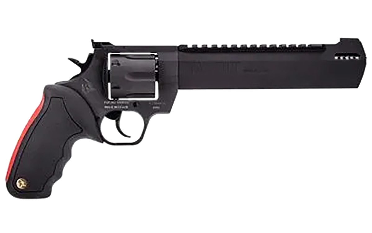 Taurus 2500101Rh Raging Hunter  Large Frame 500 S&Amp;W Mag 5Rd 10&Quot; Black Ported/Target Crown Barrel, Black Cylinder, Black Steel Frame, Black Rubber Grip