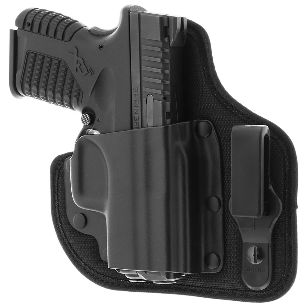 Galco Qtc870Rb Quicktuk Cloud Iwb Black Kydex/Nylon Uniclip Fits Sig P365/Xl Spectre Comp/X Romeozero Right Hand