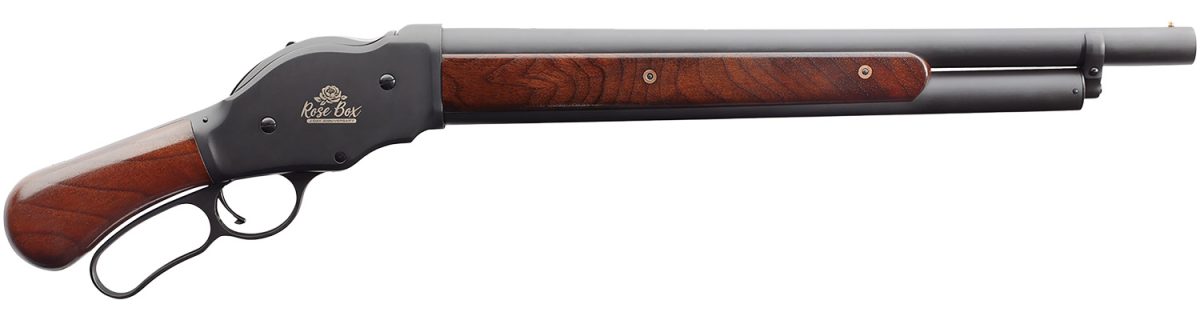 Chiappa Firearms 930377 1887 Rose Box Bootleg 12 Gauge 5+1 2.75&Quot; 18.50&Quot;, Black Barrel/Engraved Rec, Oiled Walnut Furniture With Pistol Grip, Bead Sight