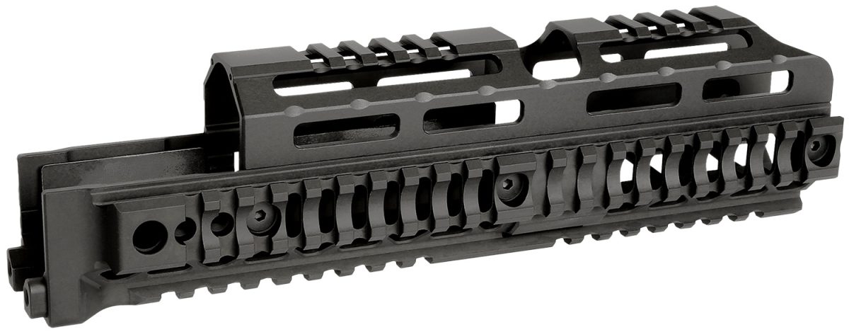 Midwest Industries Miakalphaqr10  Ak Alpha Black 6061 Aluminum Ak-47/Ak-74 10.0&Quot; Long