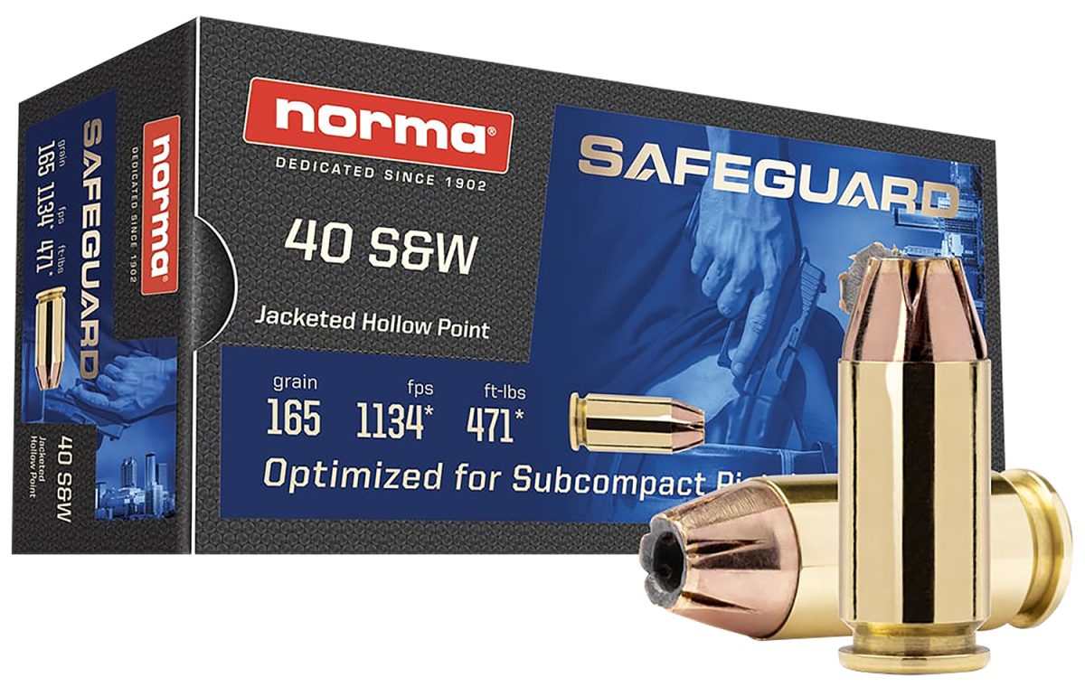 Norma Ammunition 801407887  Safeguard 40S&Amp;W 165Gr Jacketed Hollow Point 50 Per Box/20 Case