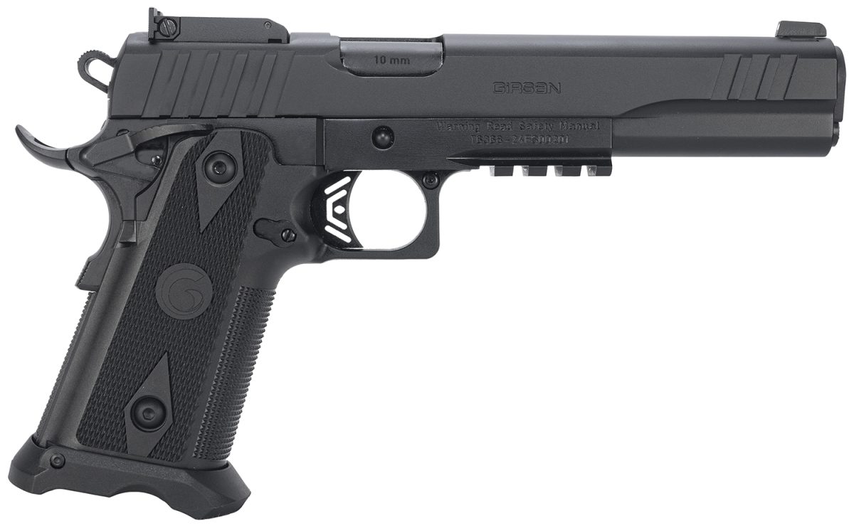 Girsan 395075 Witness2311  10Mm Auto 15+1 6&Quot; Black Steel Barrel, Black Optic Ready/Serrated Steel Slide, Black Polymer Frame W/Beavertail &Amp; Picatinny Rail, Black Checkered Polymer Grip, Ambidextrous