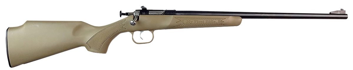 Crickett Ksa235 My First Rifle  22 S/L/Lr Single Shot 16.10&Quot; Blued Barrel &Amp; Receiver, Desert Tan Synthetic Fixed Stock