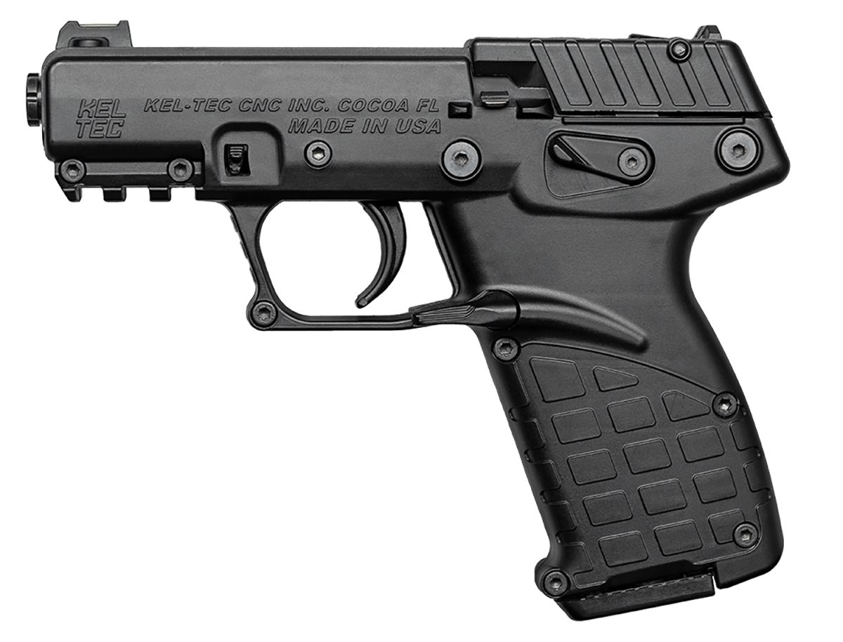 Kel-Tec P17Bblk10 P17  Compact Frame 22 Lr 10+1 3.80&Quot; Black Steel Barrel, Black Serrated Slide, Black Polymer Frame W/Picatinny Rail, Textured Grip, Ambidextrous