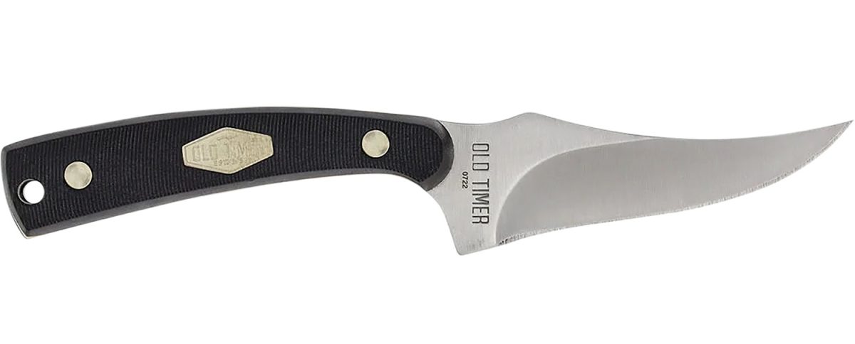 Old Timer 1179216 Sharpfinger  3.30&Quot; Fixed Clip Point Plain Stainless Steel Blade/ Delrin Handle