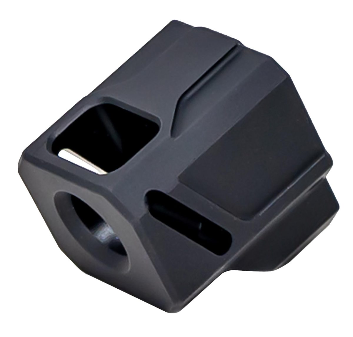 Faxon Firearms Ffpacompdsg02 Exos-543 Compensator For Gen 4 Black Anodized Aluminum 1/2&Quot;X28 Threads 1.10&Quot; Oal 9Mm