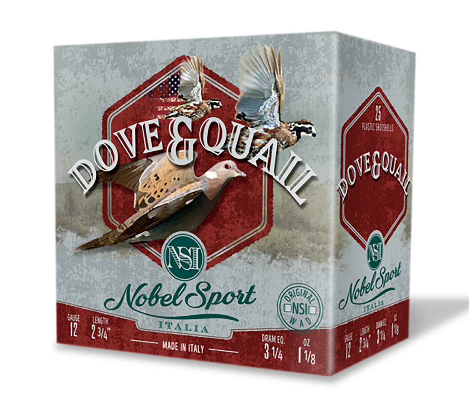 Nobel/Eurosports LLC ANSF126 Dove & Quail 12Gauge 2.75" 1 1/8oz 6Shot 250rds/Box