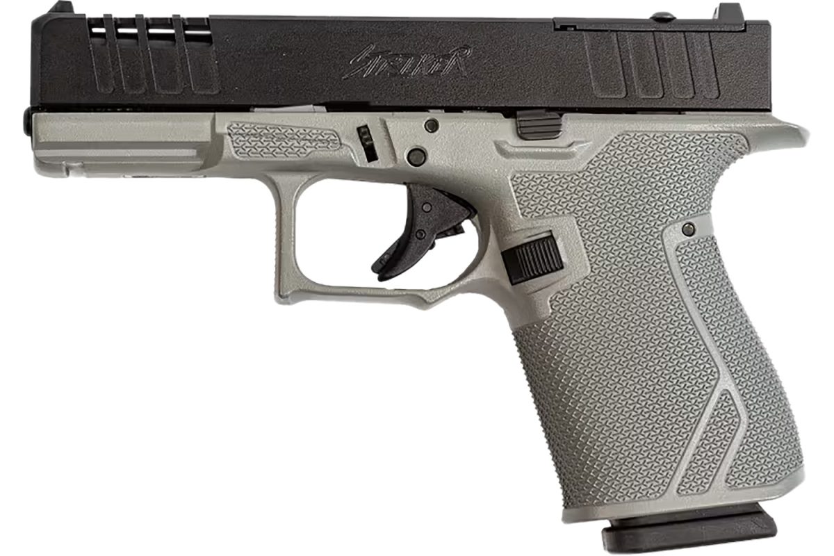 Great Lakes Firearms Gl19Srk Striker  9Mm 15+1 4&Quot; Front/Rear Serrations Cerakote Bull Shark Gray
