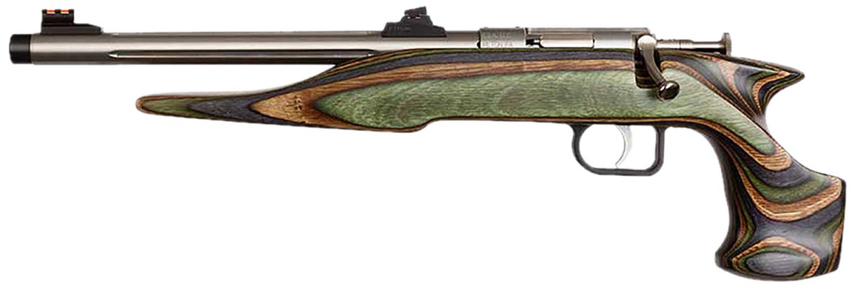 Chipmunk 41105 Hunter Adult 22 Mag 1Rd 9&Quot; Threaded Stainless Steel Single Shot Barrel, Camo Laminate Stock