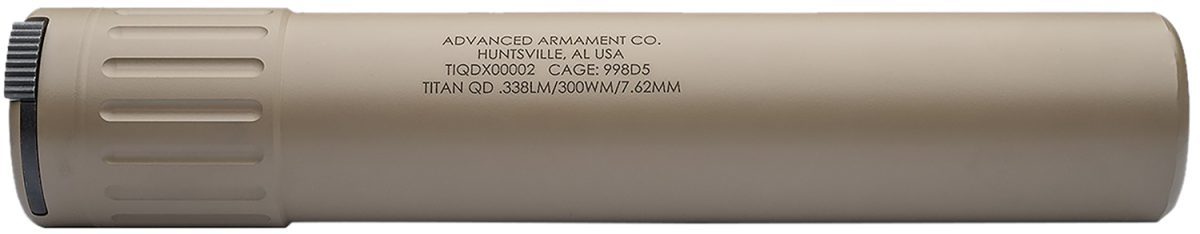 Advanced Armament Company 86601 Titan-Qd  338Lm/8.6Blk 1.85&Quot; Fde Titanium
