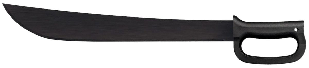 Cold Steel Cs97Ad18S Latin D-Guard Black Matte Baked-On Anti Rust 65Mn Carbon Steel Blade, Black Polypropylene Handle, 23.63&Quot; Long Includes Sheath