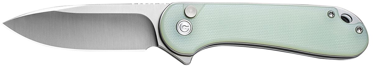 Civivi Knives C18062P-2 Elementum Ii  Edc 2.96&Quot; Folding Drop Point Plain Satin Nitro-V Steel Blade, Natural G10 Handle