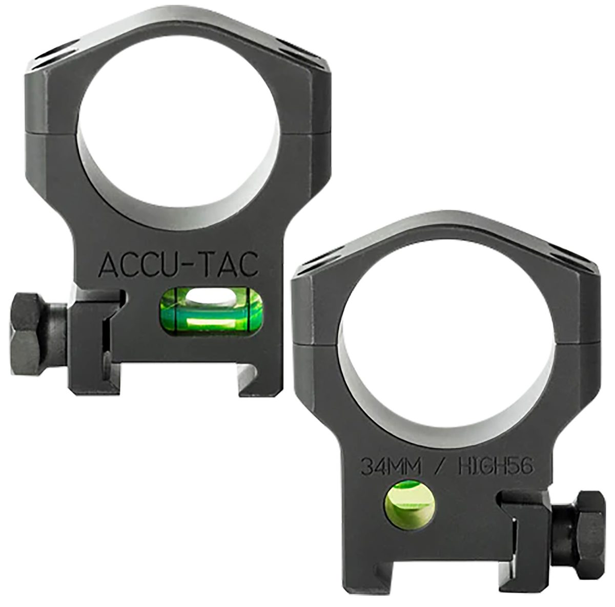 Accu-Tac Hsr340 34 Mm Scope Rings  Flat Black