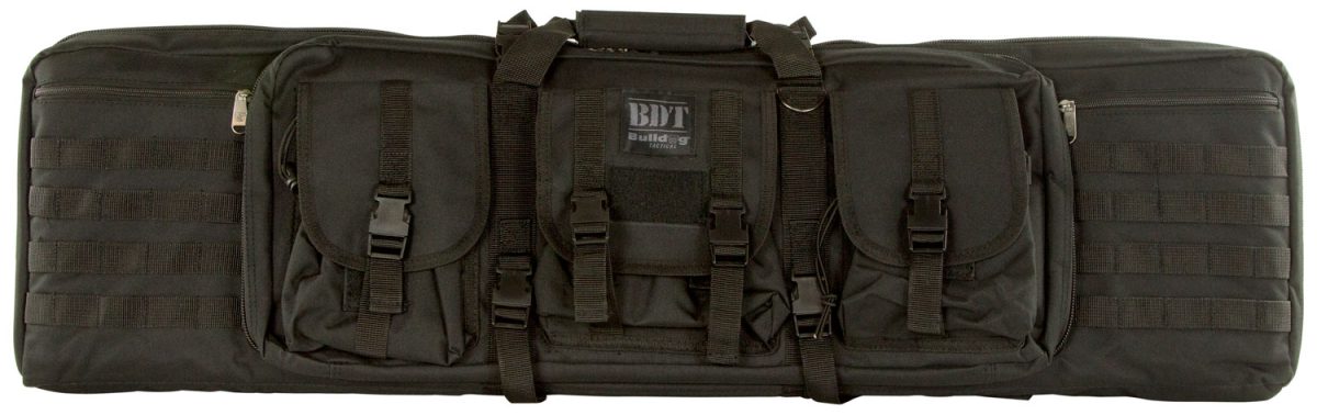 Bulldog Bdt4043B Bdt Tactical Single Black Nylon, 3 Accessory Pockets, Deluxe Padded Backstraps, Lockable Zippers &Amp; Padded