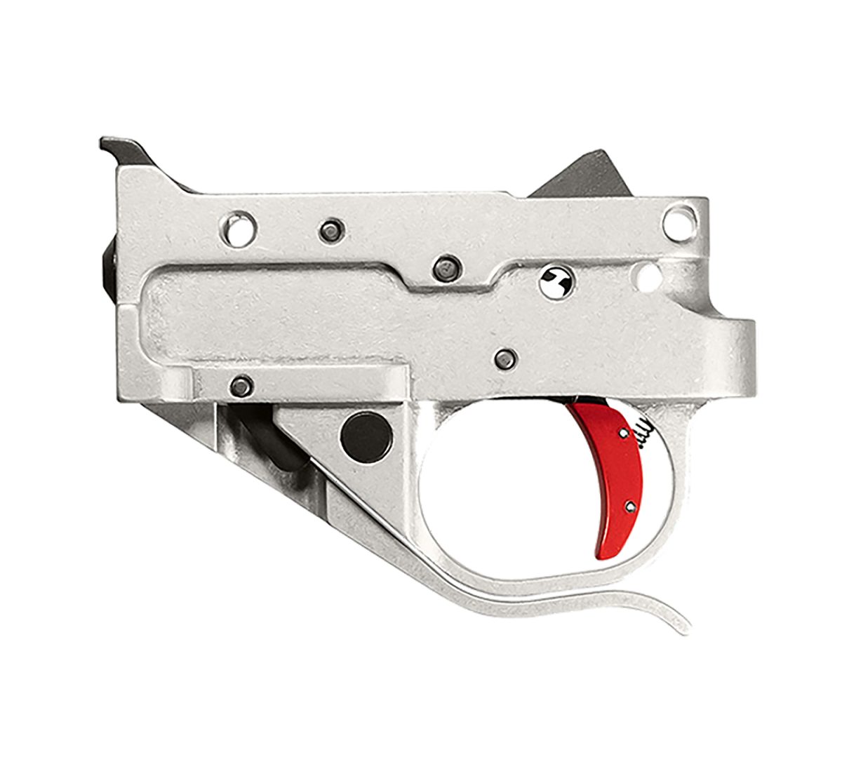 Timney Triggers 10222C16 Replacement Trigger  Single-Stage Curved Trigger With 2.75 Lbs Draw Weight &Amp; Silver/Red Finish For Ruger 10/22