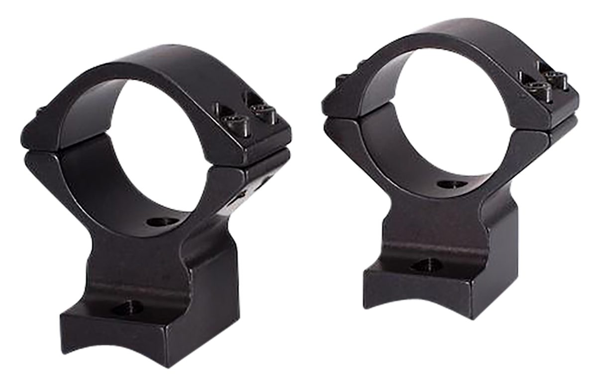 Talley 74X725 Scope Mount/Ring Combo  Extended Black Anodized 30Mm Tube Savage Round Receiver With Accutrigger (110 Series/A17/A22) Medium Rings