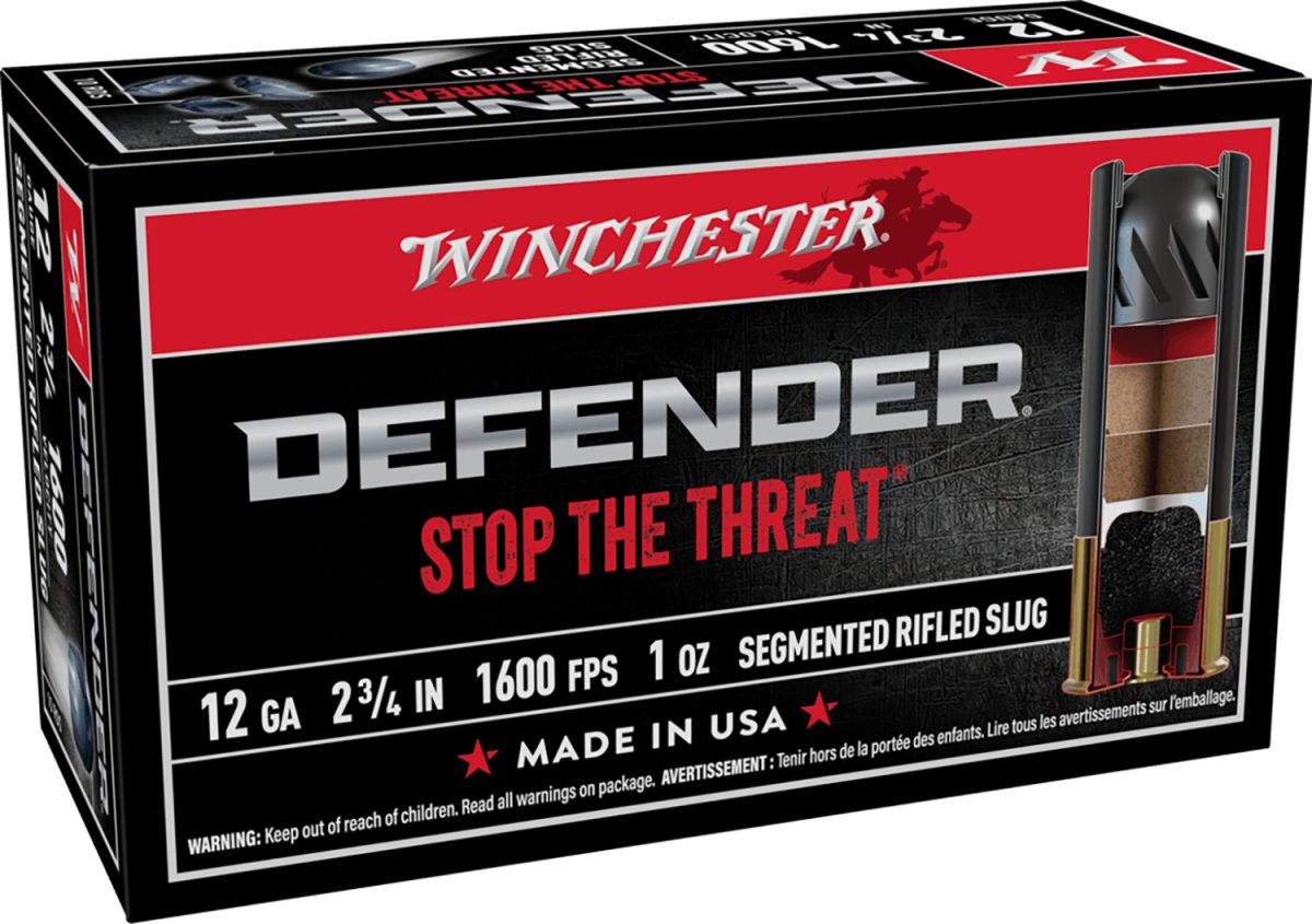 Winchester Ammo S12Pdx1S Pdx1 Defender  12Gauge 2.75&Quot; 1Oz Rifled Slug Shot 10 Per Box/10 Case