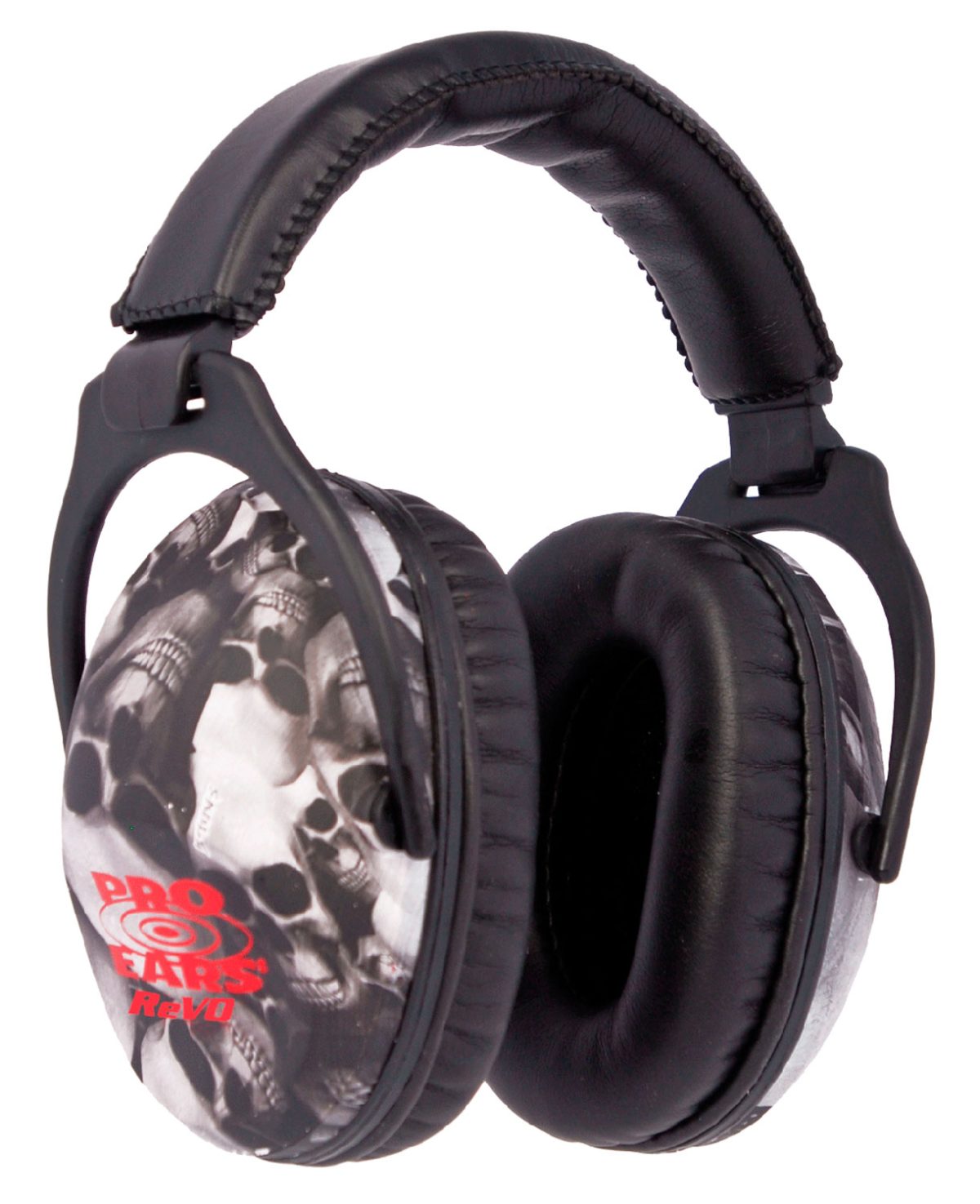 Pro Ears Pe26Uy006 Revo Passive Muff 26 Db Over The Head Black W/Skull Pattern Youth 1 Pair