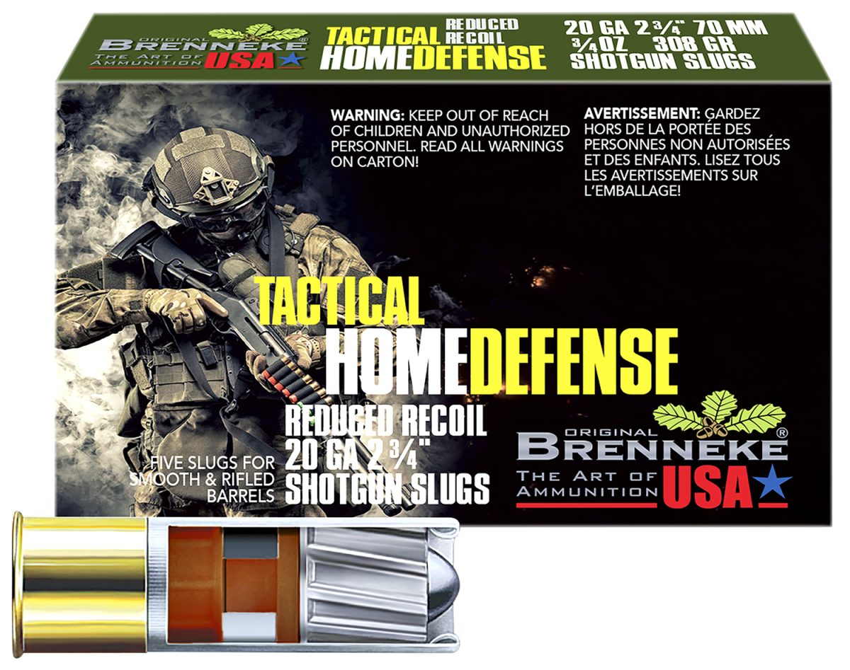 Brenneke Sl202Thd Thd Home Defense 20Gauge 2.75&Quot; 3/4Oz Slug Shot 5 Per Box/50 Case