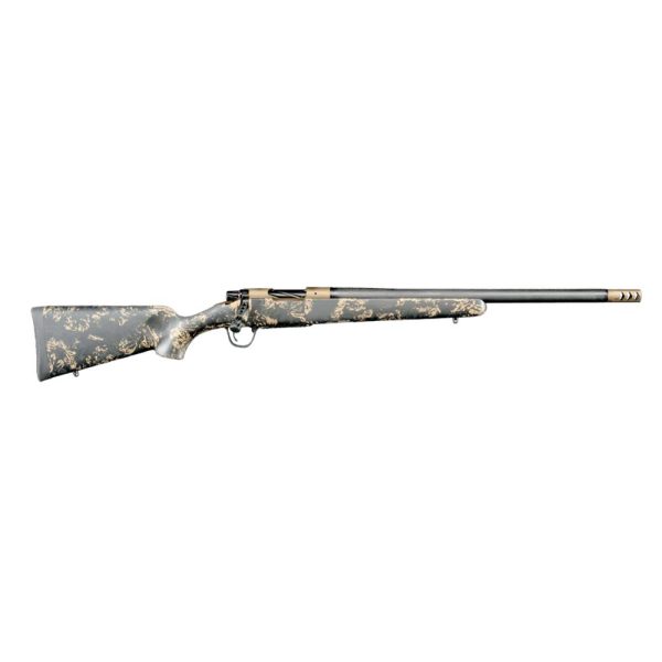 Christensen Arms Ridgeline FFT Rifle 7mm Backcountry 4rd Magazine 20" 5/8x24 Threaded Barrel Burnt Bronze Brown with Green and Tan