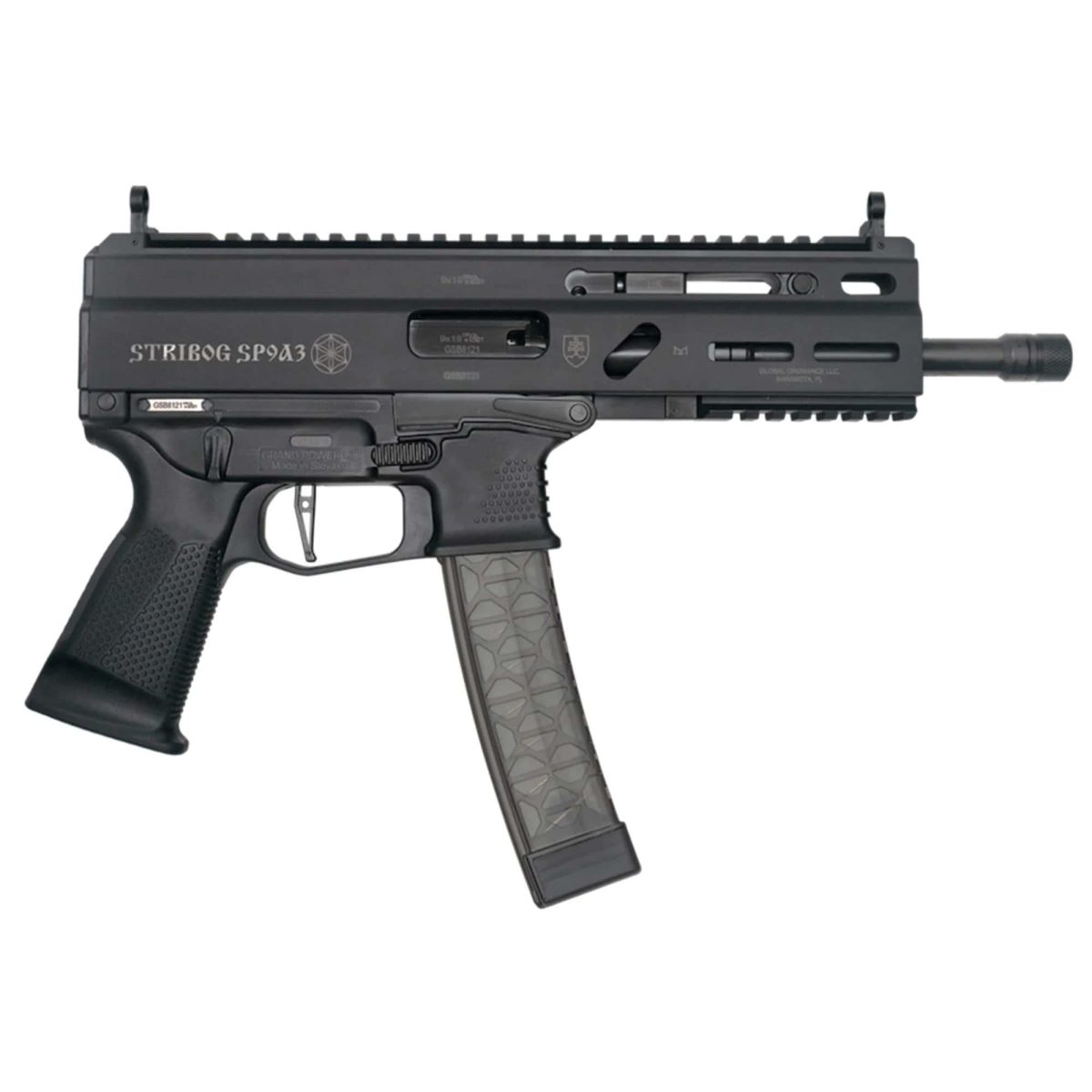 Grand Power Stribog Sp9A3 Handgun 9Mm Luger 30Rd Magazines(3) 8&Quot; Barrel