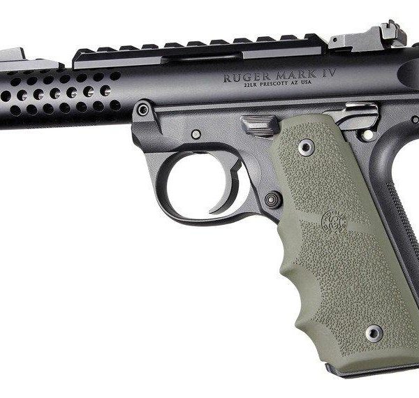 Ruger 22/45 MKIV Rubber Grip with Finger Grooves OD Green