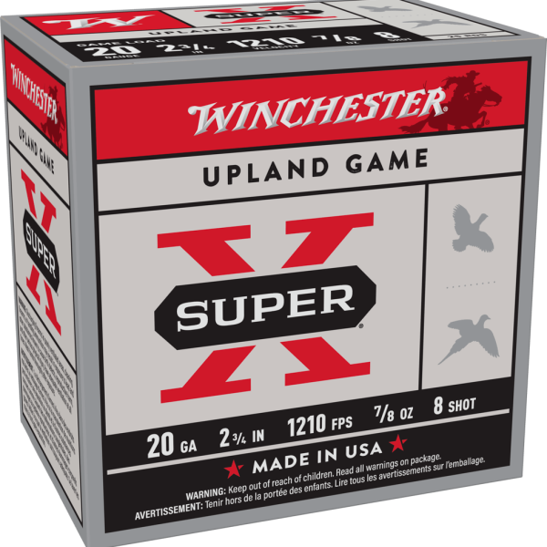 WINCHESTER 20G 2-3/4" #8 SPR X UPLAND 7/8OZ 25RDS