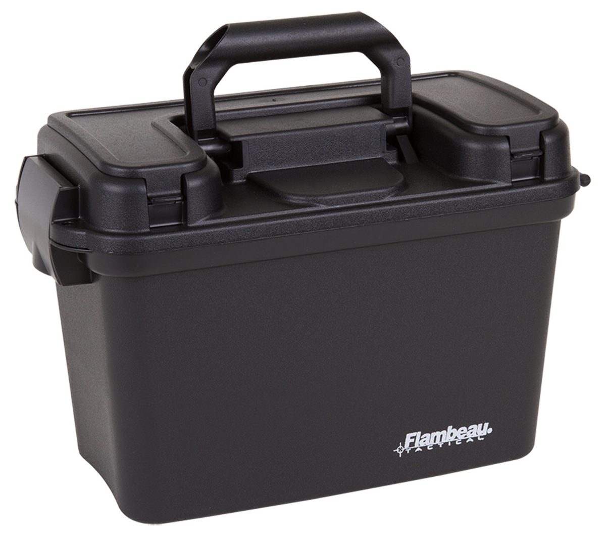 Flambeau 6430Sd Tactical Dry Box Removable Tray &Amp; Storage Compartment Black Polymer